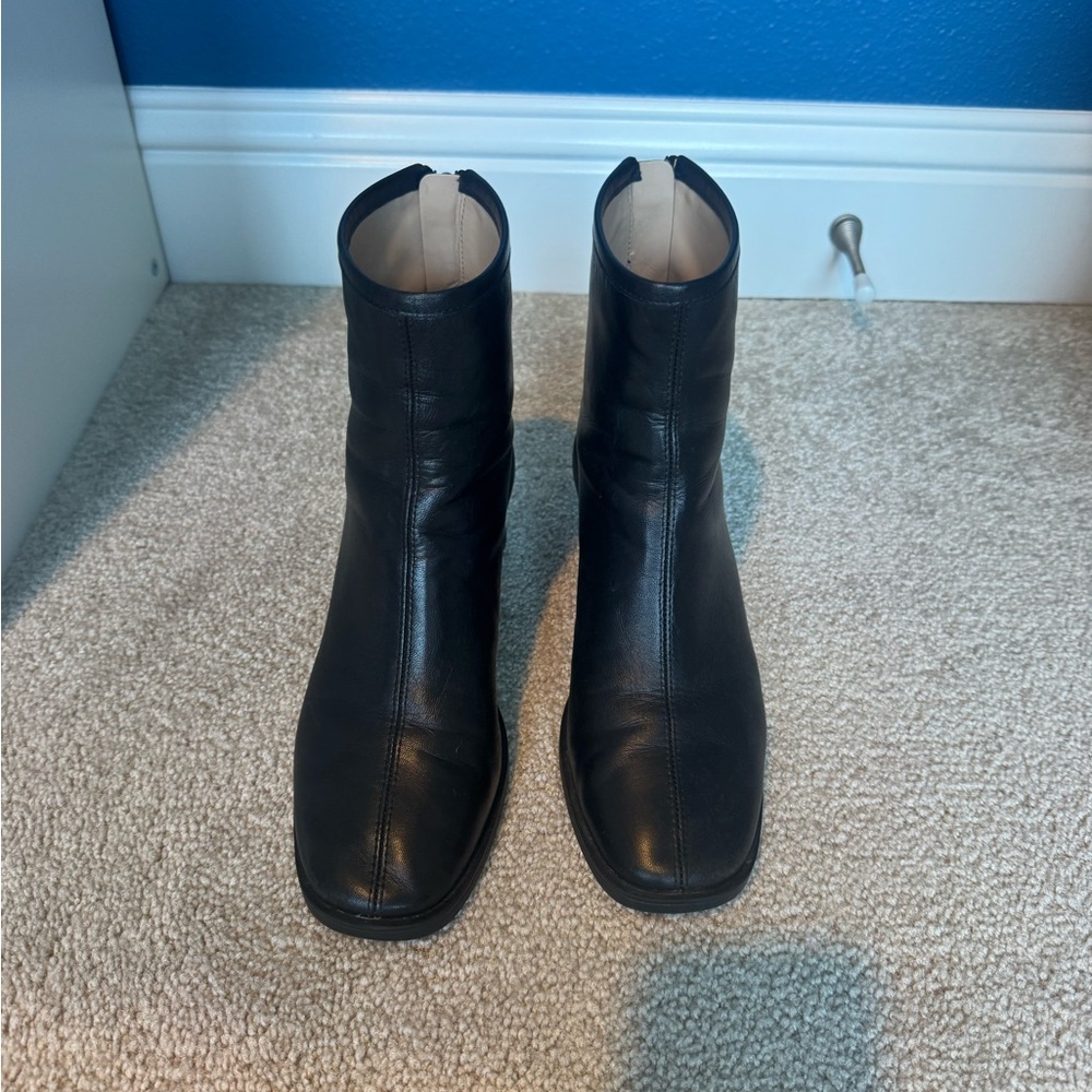 Coach Gigi Black Leather Booties - Picture 3 of 7